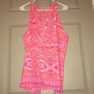 Patterned Halter Style Tank SZ XL